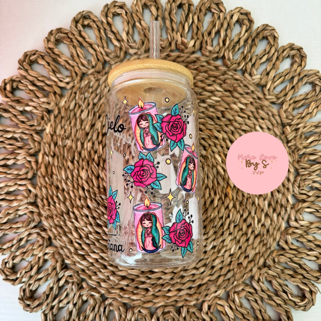 Virgencita Glass Cup